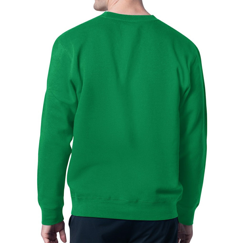 Philadelphia Eagles Starter Team Retro Logo Fleece Tri-Blend Pullover Hoodie Kelly Green