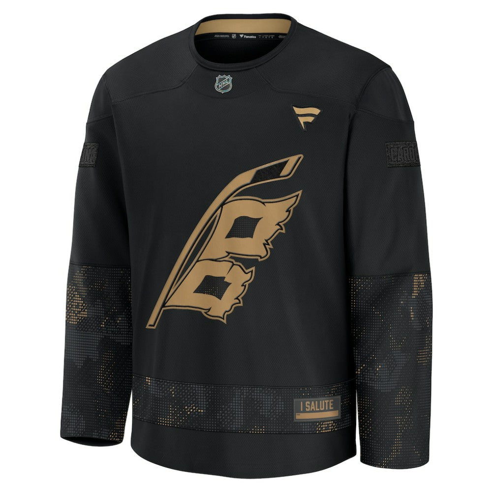 NHL Carolina Hurricanes Fanatics 2024 Military Appreciation Practice Jersey - Black
