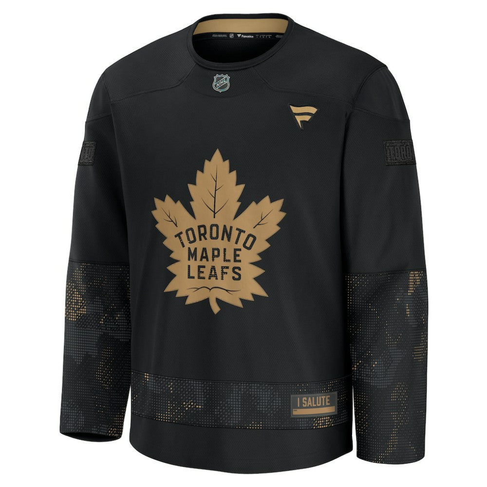 NHL Toronto Maple Leafs Fanatics 2024 Military Appreciation Practice Jersey - Black
