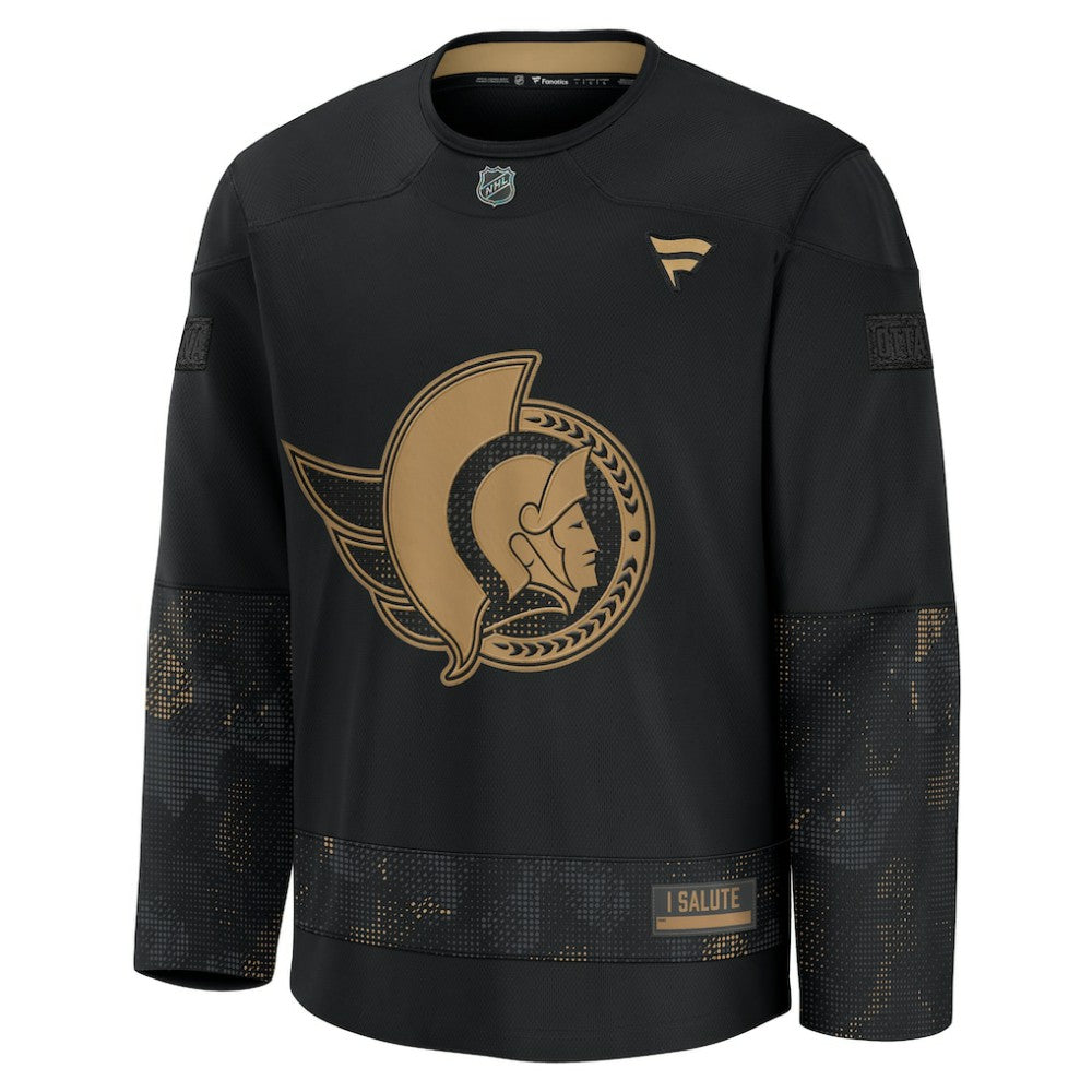 NHL Ottawa Senators Fanatics 2024 Military Appreciation Practice Jersey - Black