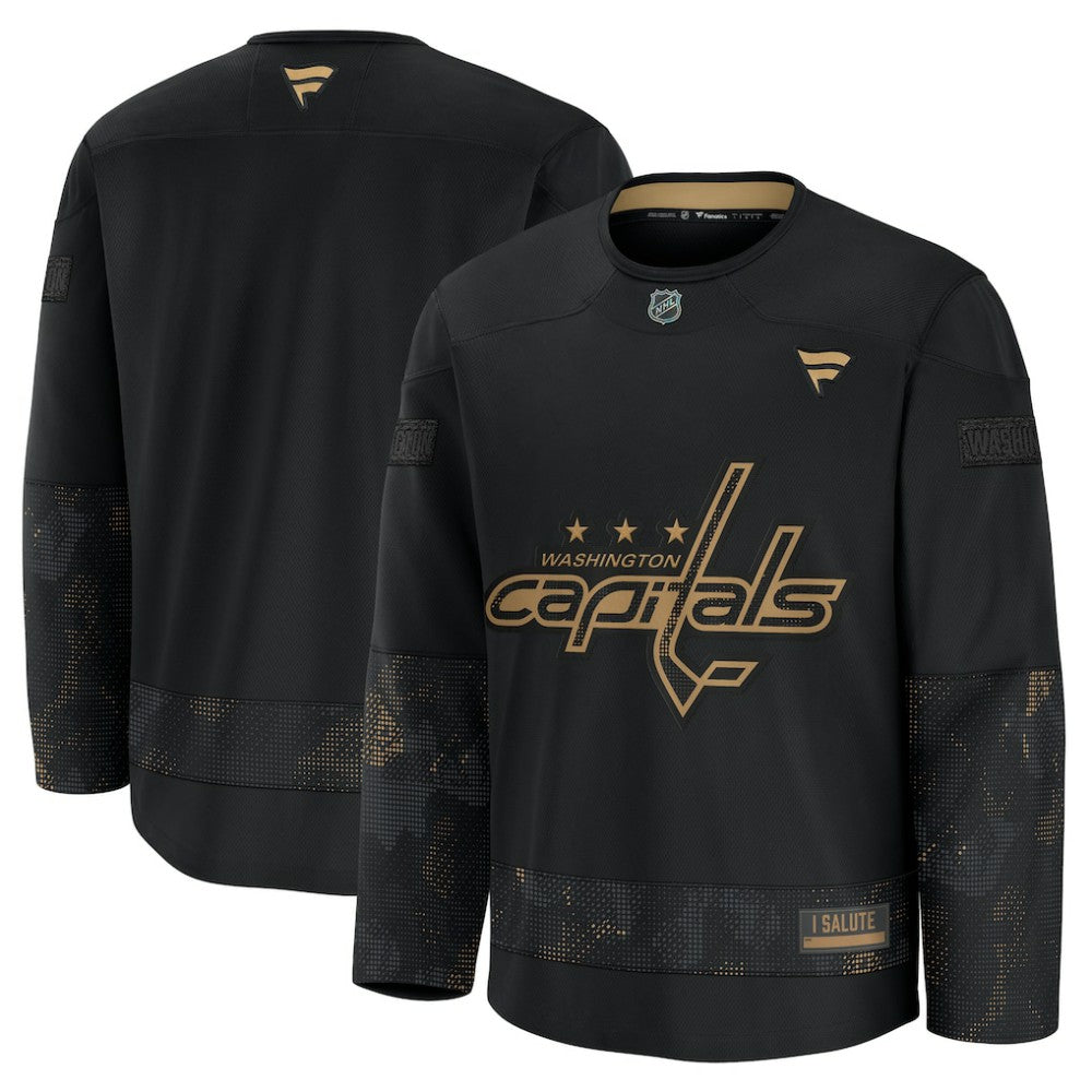 NHL Washington Capitals Fanatics 2024 Military Appreciation Practice Jersey - Black