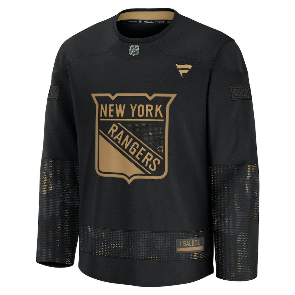 NHL New York Rangers Fanatics 2024 Military Appreciation Practice Jersey - Black