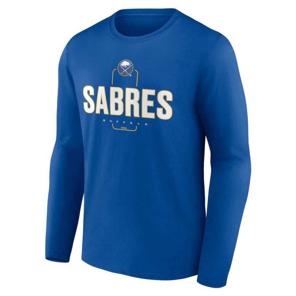 NHL,Custom Buffalo Sabres Personalized Name & Number Midfielder Long Sleeve T-Shirt - Royal