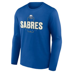 NHL,Custom Buffalo Sabres Personalized Name & Number Midfielder Long Sleeve T-Shirt - Royal