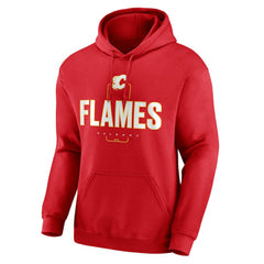 NHL,Custom Calgary Flames Personalized Name & Number Midfielder Pullover Hoodie - Red