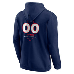 NHL,Custom Columbus Blue Jackets Personalized Name & Number Midfielder Pullover Hoodie - Navy