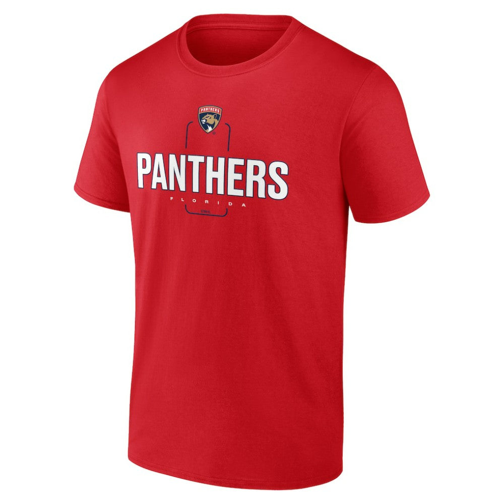 NHL,Custom Florida Panthers Personalized Name & Number Midfielder T-Shirt - Red