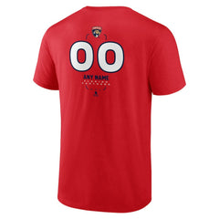 NHL,Custom Florida Panthers Personalized Name & Number Midfielder T-Shirt - Red
