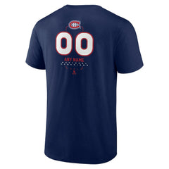 NHL,Custom Montreal Canadiens Personalized Name & Number Midfielder T-Shirt - Navy