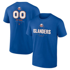 NHL,Custom New York Islanders Personalized Name & Number Midfielder T-Shirt - Royal