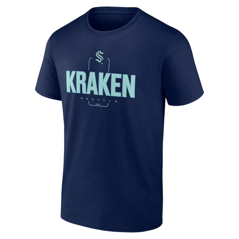 NHL,Custom Seattle Kraken Personalized Name & Number Midfielder T-Shirt - Deep Sea Blue