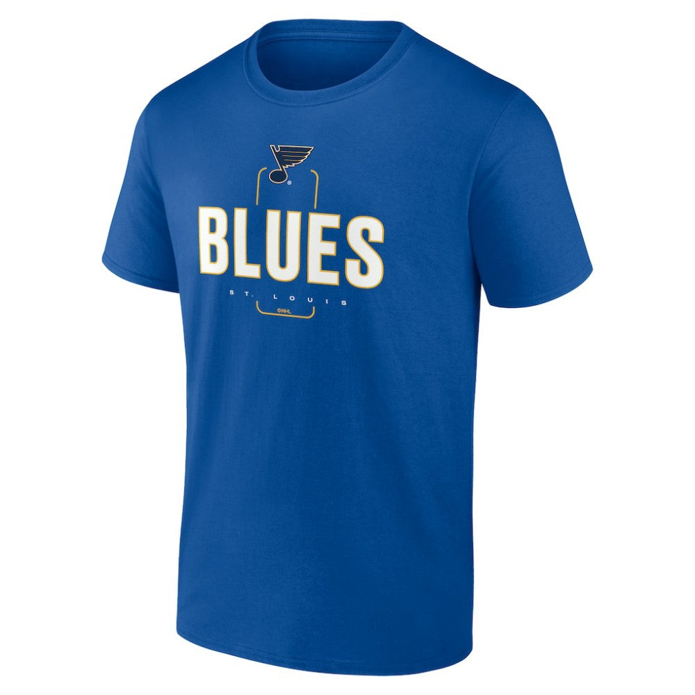 NHL,Custom St. Louis Blues Personalized Name & Number Midfielder T-Shirt - Blue