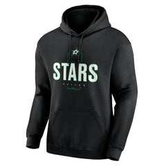 NHL,Custom Dallas Stars Personalized Name & Number Midfielder Pullover Hoodie - Black