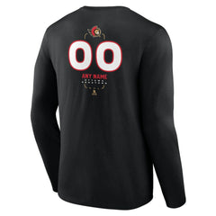 NHL,Custom Ottawa Senators Personalized Name & Number Midfielder Long Sleeve T-Shirt - Black
