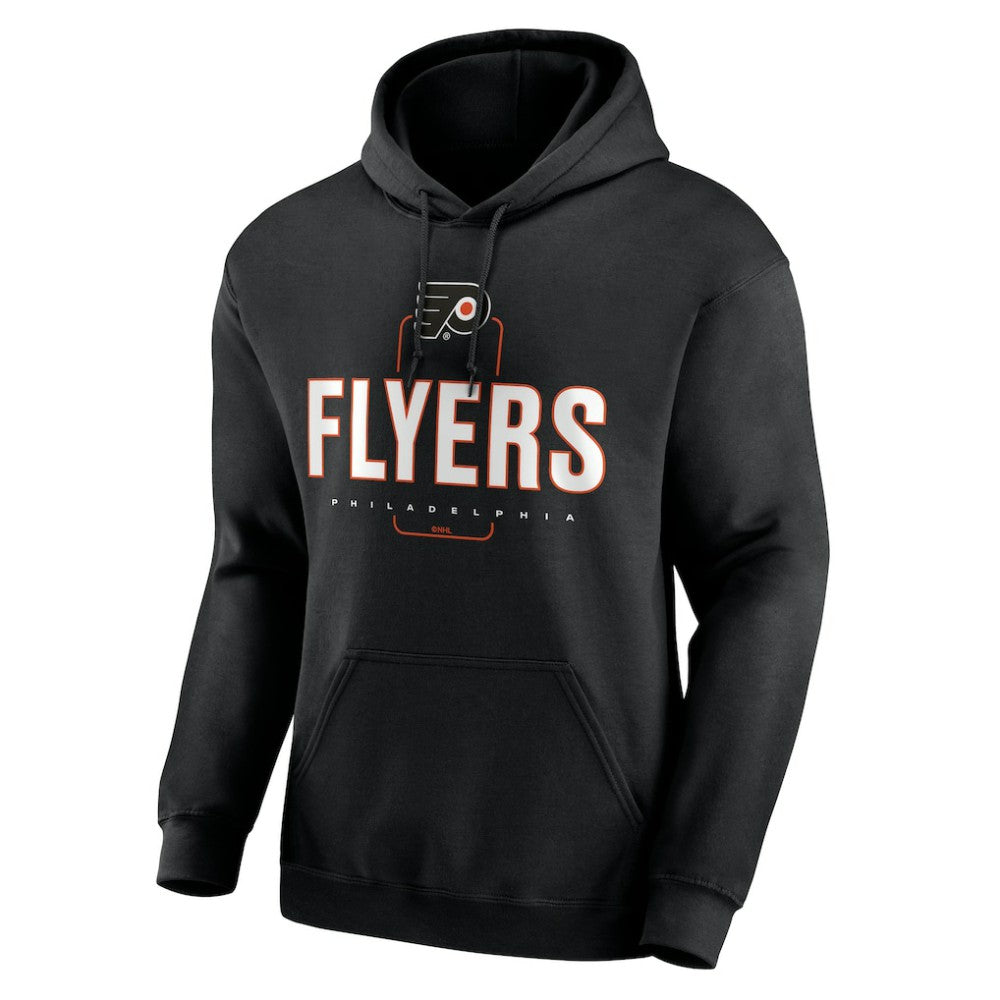 NHL,Custom Philadelphia Flyers Personalized Name & Number Midfielder Pullover Hoodie - Black