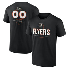 NHL,Custom Philadelphia Flyers Personalized Name & Number Midfielder T-Shirt - Black