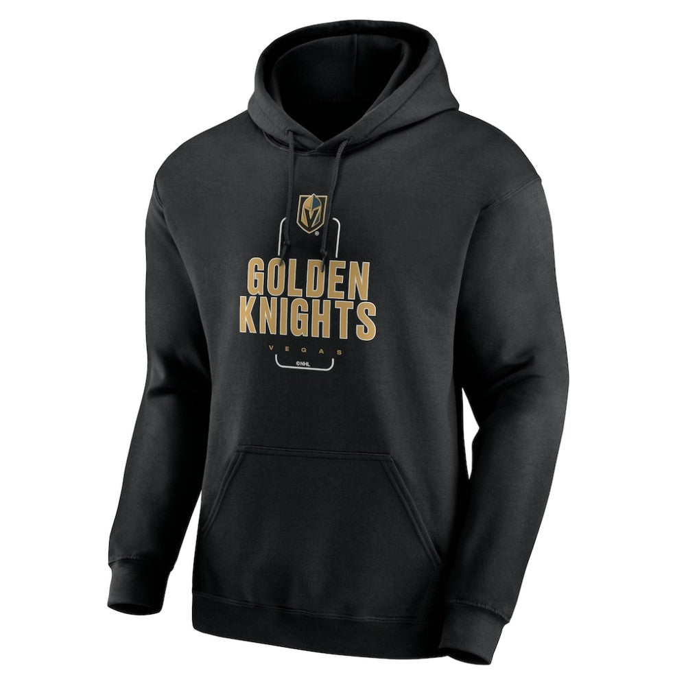 NHL,Custom Vegas Golden Knights Personalized Name & Number Midfielder Pullover Hoodie - Black