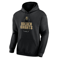 NHL,Custom Vegas Golden Knights Personalized Name & Number Midfielder Pullover Hoodie - Black