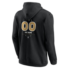 NHL,Custom Vegas Golden Knights Personalized Name & Number Midfielder Pullover Hoodie - Black