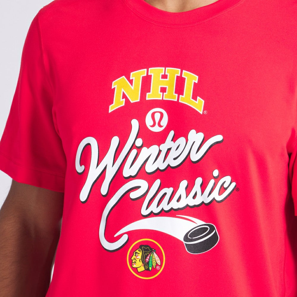 NHL Chicago Blackhawks lululemon 2025 NHL Winter Classic Soft Jersey T-Shirt - True Red