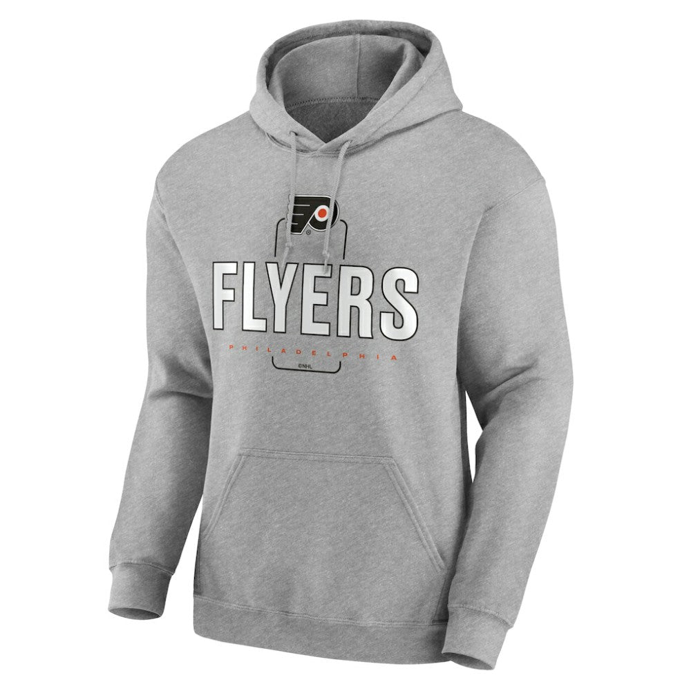 NHL,Custom Philadelphia Flyers Personalized Name & Number Midfielder Pullover Hoodie - Gray