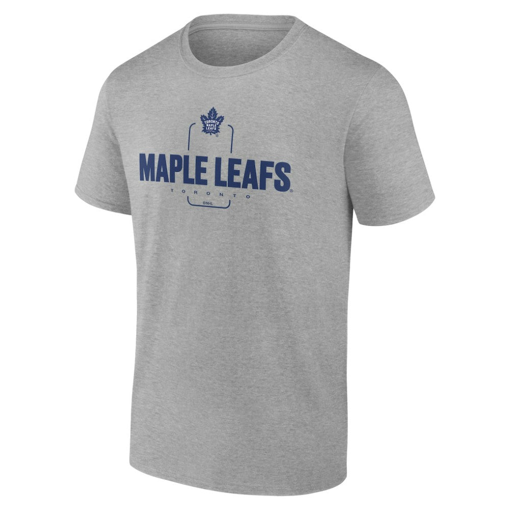 NHL,Custom Toronto Maple Leafs Personalized Name & Number Midfielder T-Shirt - Gray