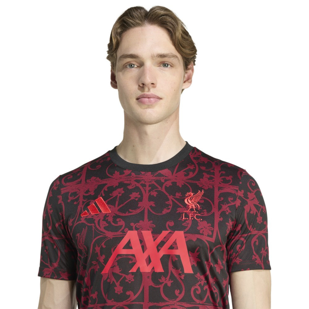 Liverpool 2025/26 AEROREADY Pre-Match Top Black