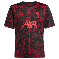 Liverpool Youth 2025/26 Pre-Match AEROREADY Top Black