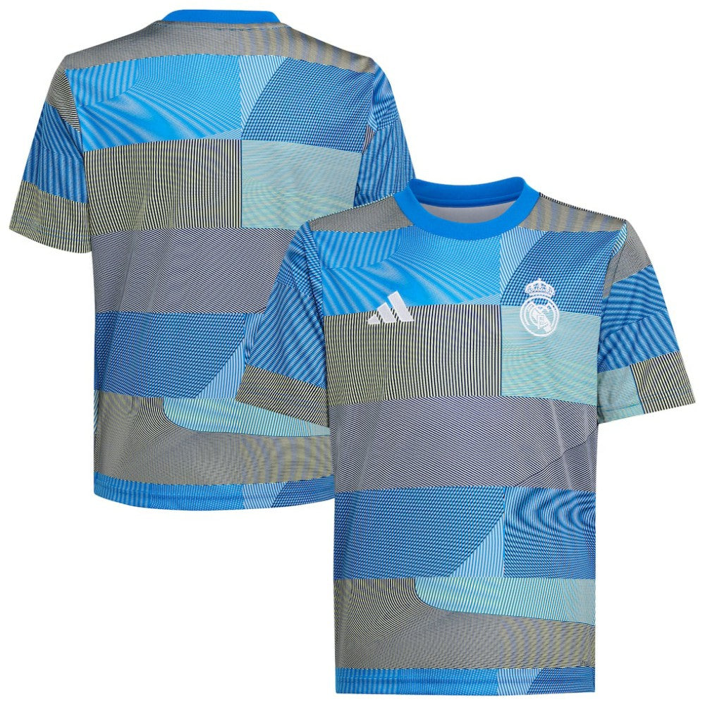 Real Madrid Youth 2025/26 Pre-Match AEROREADY Top Blue