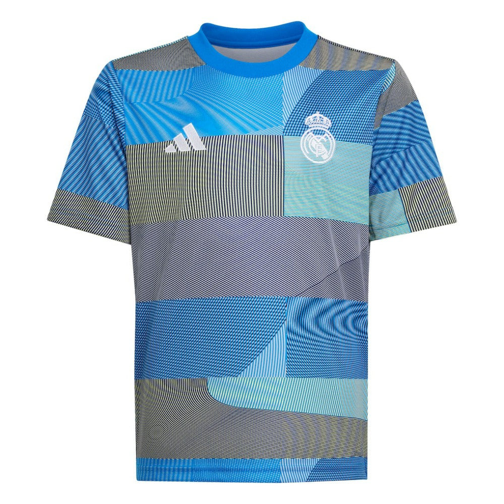 Real Madrid Youth 2025/26 Pre-Match AEROREADY Top Blue