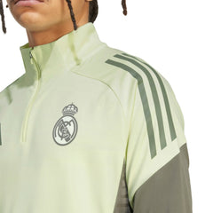 Real Madrid 2025/26 AEROREADY Raglan Quarter-Zip Training Pullover Green shop