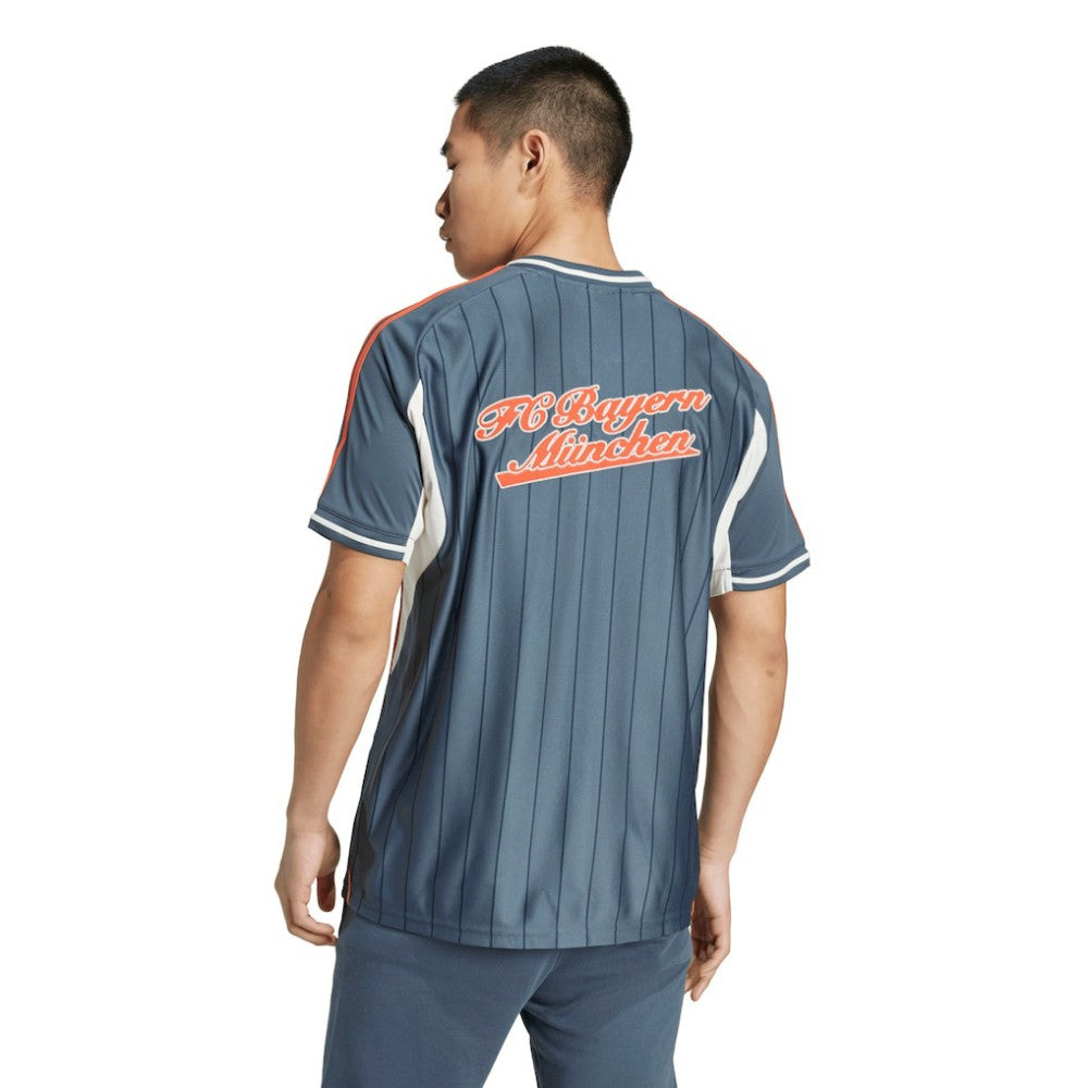 Bayern Munich US Pack Full-Button Baseball Jersey Gray