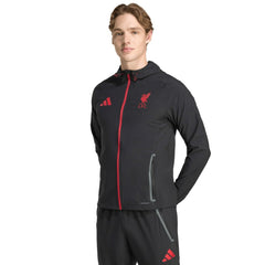 Liverpool 2025/26 Tiro Vis Tech Travel Jacket Black