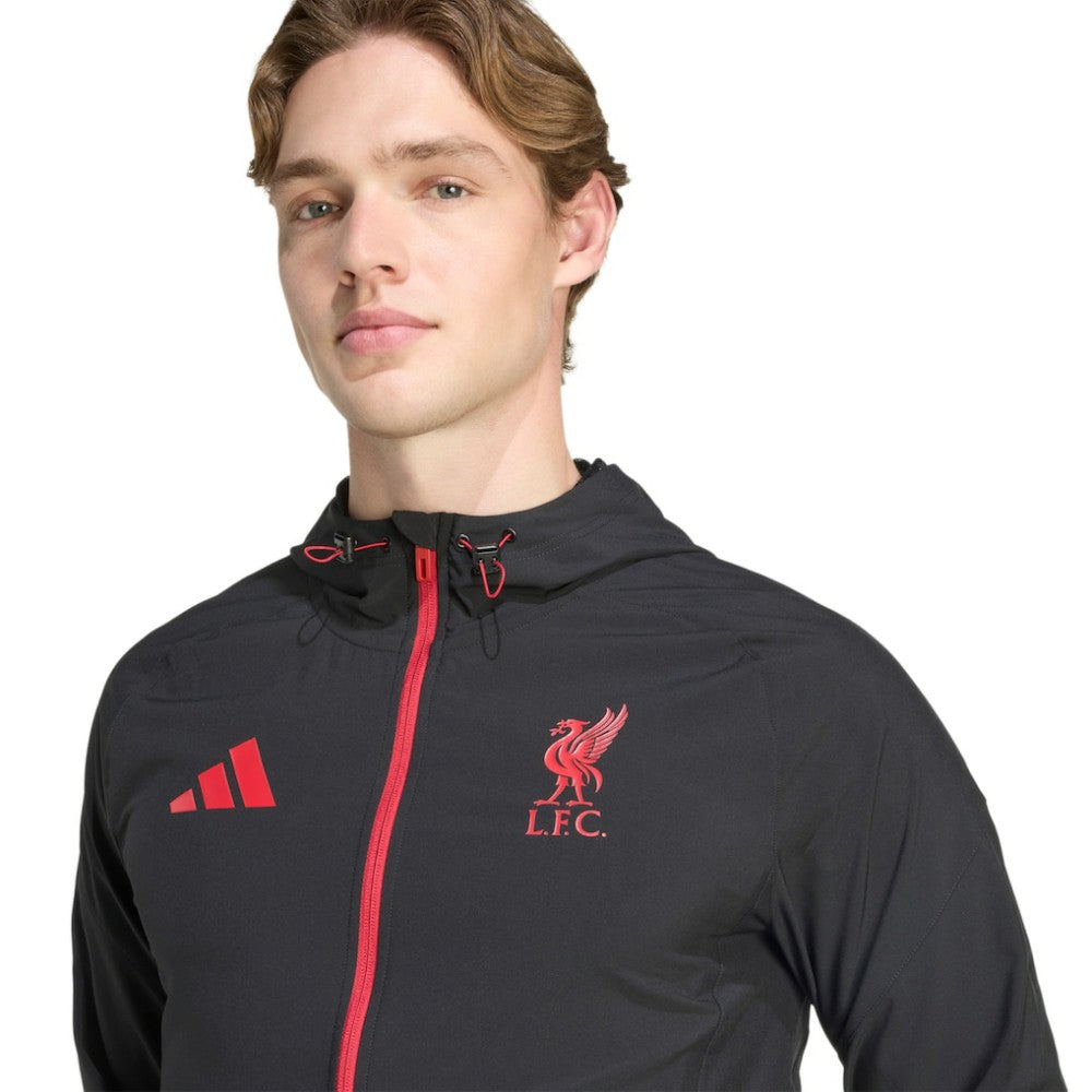 Liverpool 2025/26 Tiro Vis Tech Travel Jacket Black