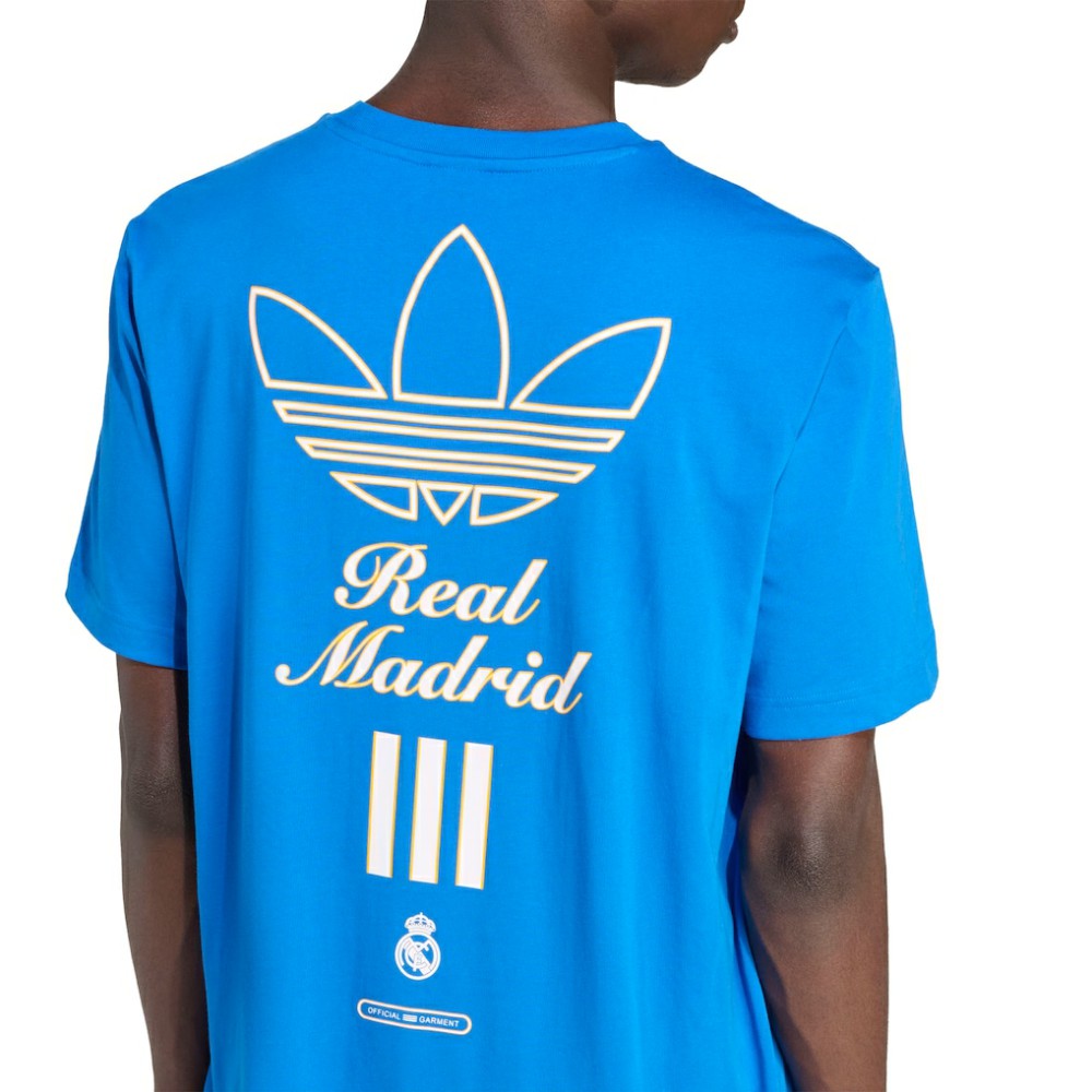 Real Madrid Terrace Icons Collection Graphic T-Shirt Blue