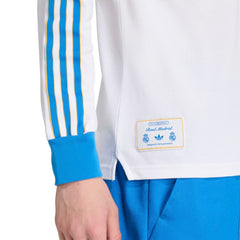 Real Madrid Terrace Icons Long Sleeve Polo White