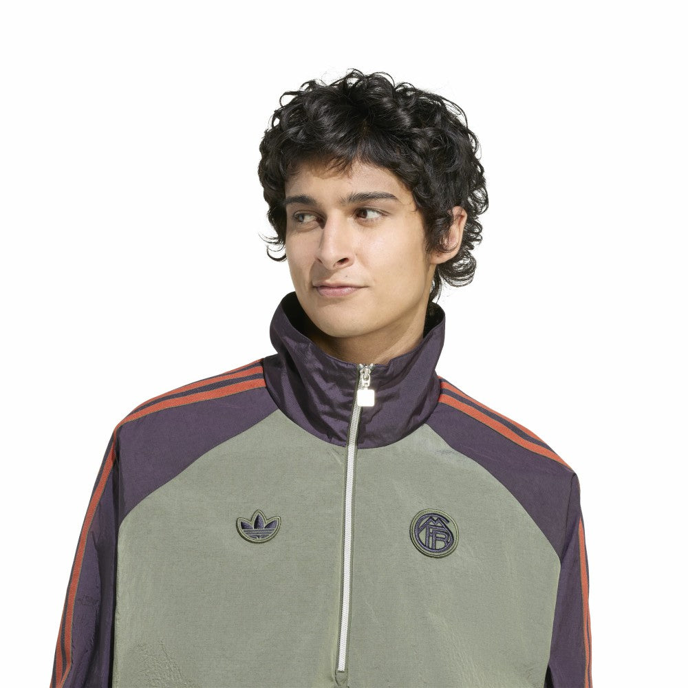 Bayern Munich Terrace Icons Half-Zip Jacket Green