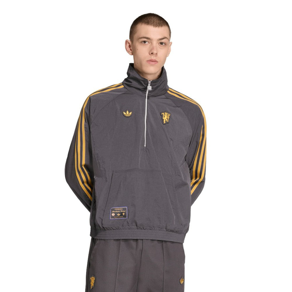 Manchester United Terrace Icons Half-Zip Jacket Gray sale
