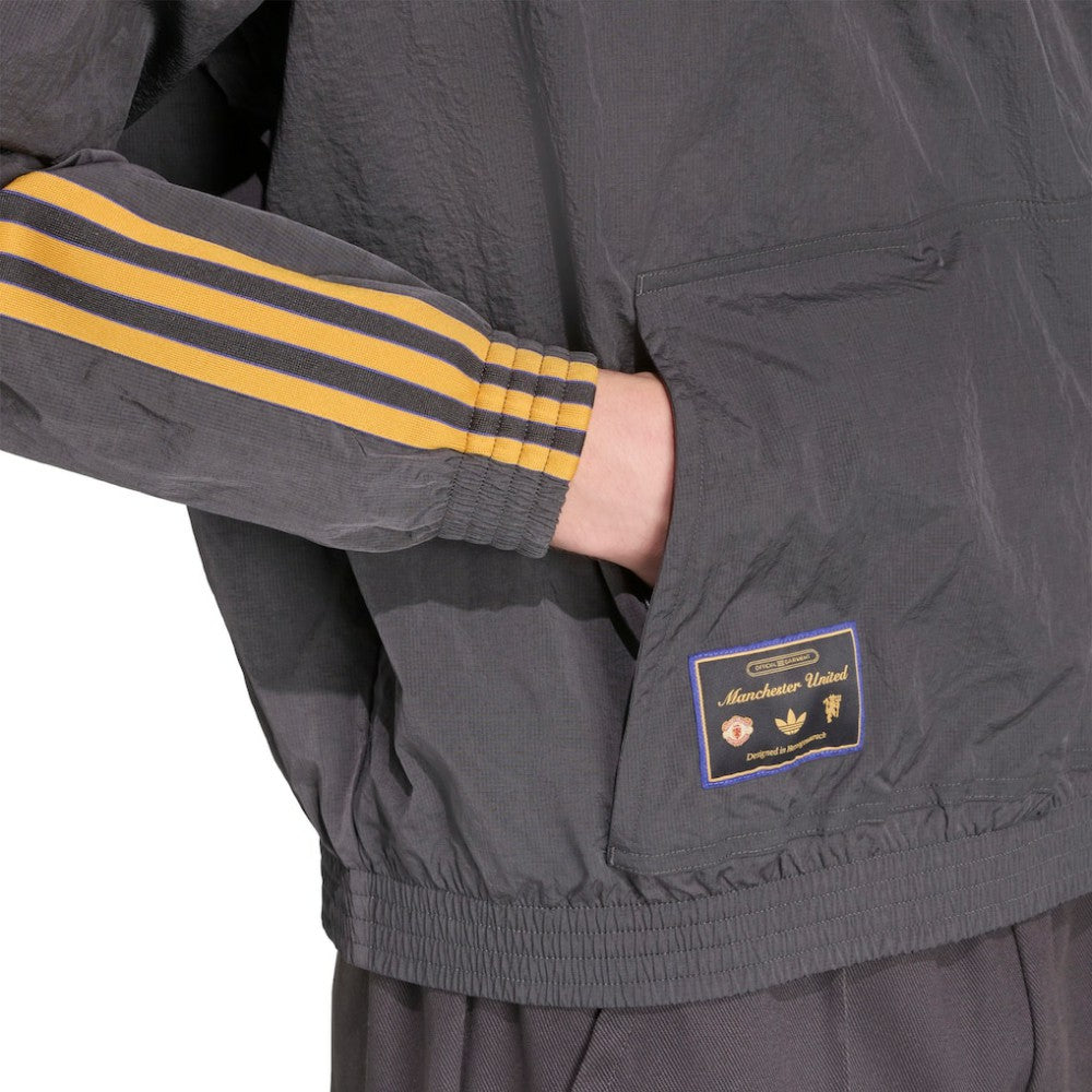 Manchester United Terrace Icons Half-Zip Jacket Gray sale