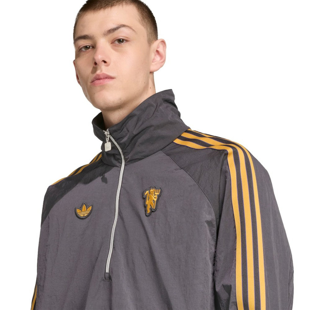 Manchester United Terrace Icons Half-Zip Jacket Gray sale