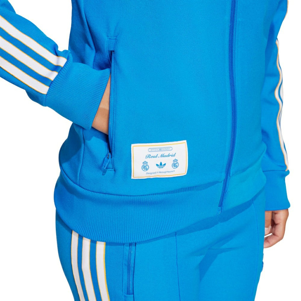 Real Madrid Youth Terrace Icons Full-Zip Track Jacket Blue