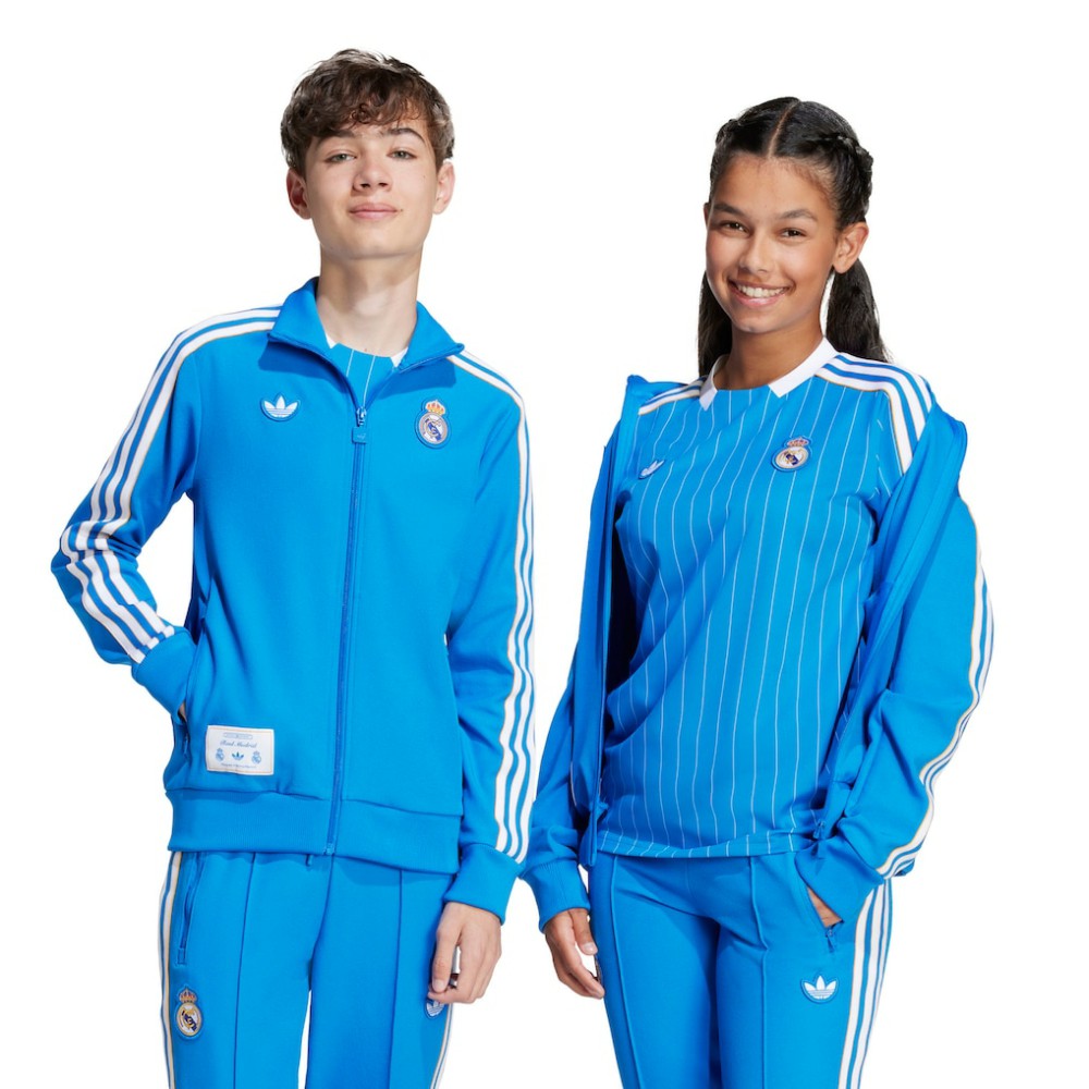 Real Madrid Youth Terrace Icons Full-Zip Track Jacket Blue
