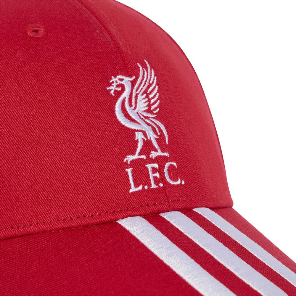 Liverpool Unisex Three-Stripe Dad Adjustable Hat Red