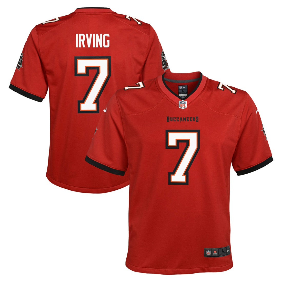 Bucky Irving Tampa Bay Buccaneers Youth Game Jersey Red