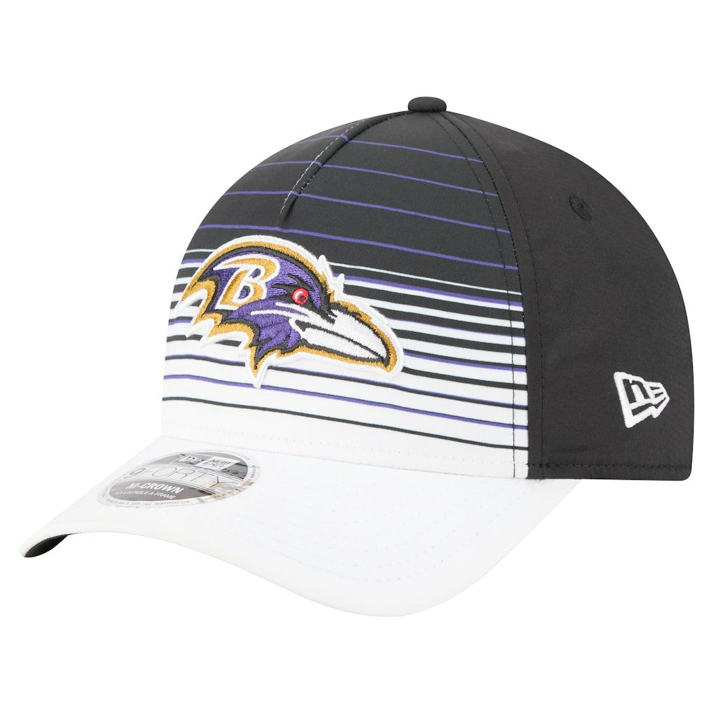 Baltimore Ravens New Era Adventure Gradient 9FORTY M-Crown A-Frame Adjustable Hat White/Black