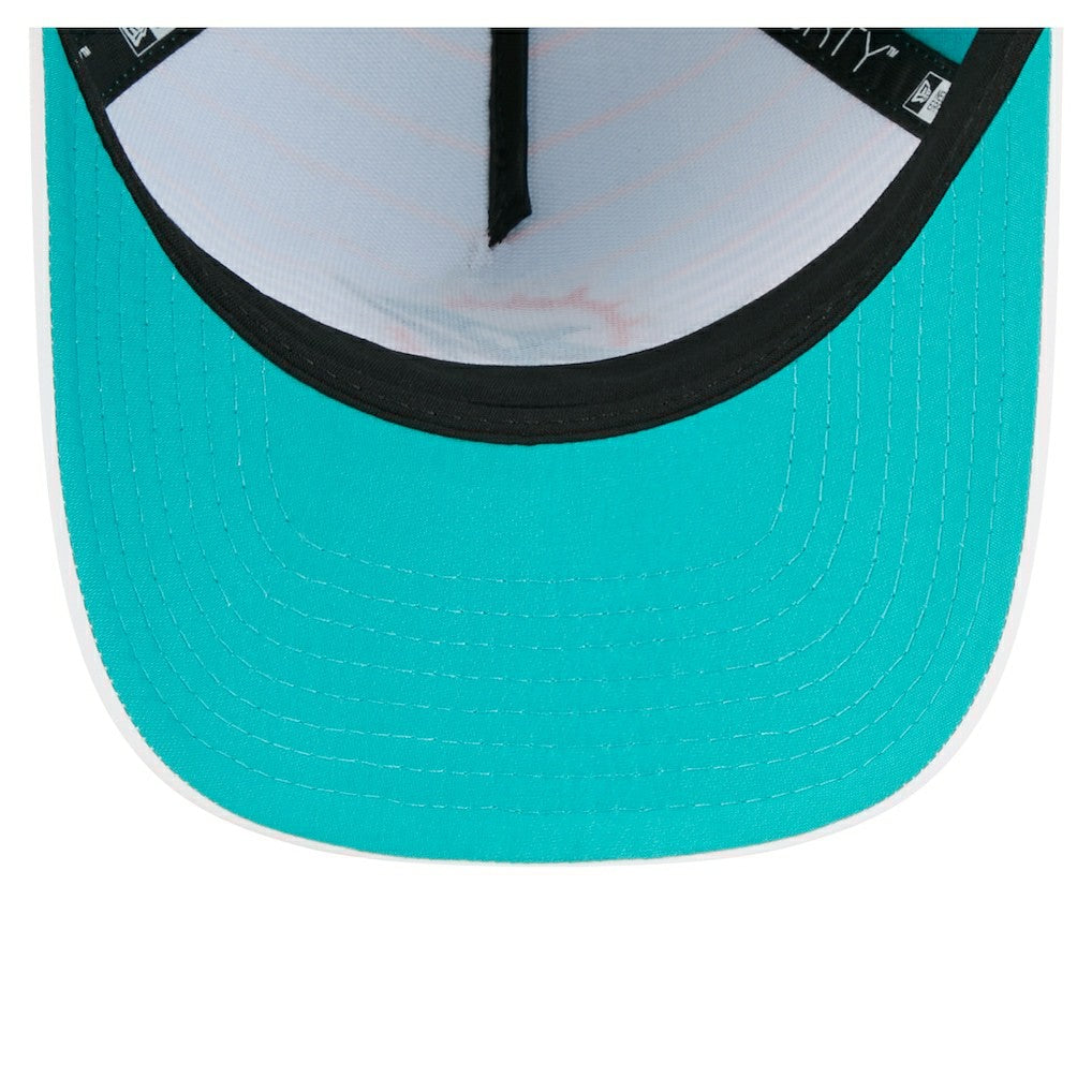 Miami Dolphins New Era Adventure Gradient 9FORTY M-Crown A-Frame Adjustable Hat White/Aqua