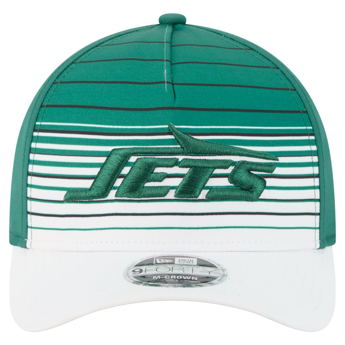 New York Jets New Era Adventure Gradient 9FORTY M-Crown A-Frame Adjustable Hat White/Green