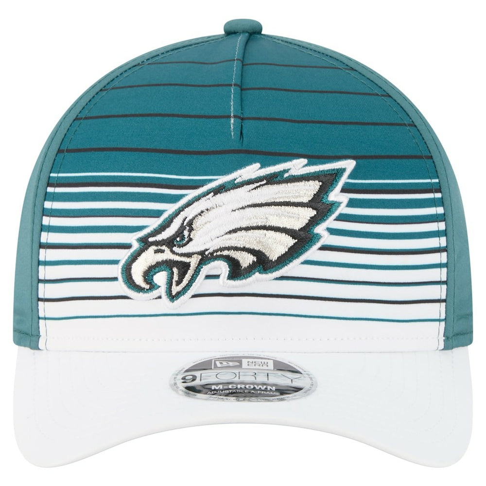 Philadelphia Eagles New Era Adventure Gradient 9FORTY M-Crown A-Frame Adjustable Hat White/Midnight Green