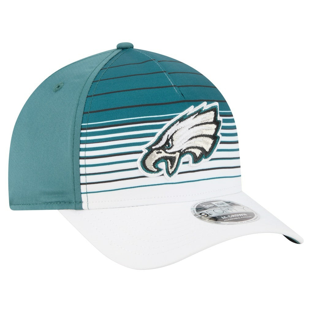 Philadelphia Eagles New Era Adventure Gradient 9FORTY M-Crown A-Frame Adjustable Hat White/Midnight Green