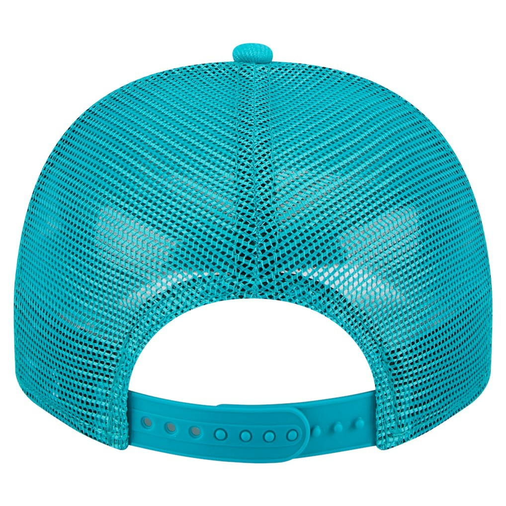 Miami Dolphins New Era Vintage Team Rope A-Frame Trucker 9FIFTY Snapback Hat Aqua
